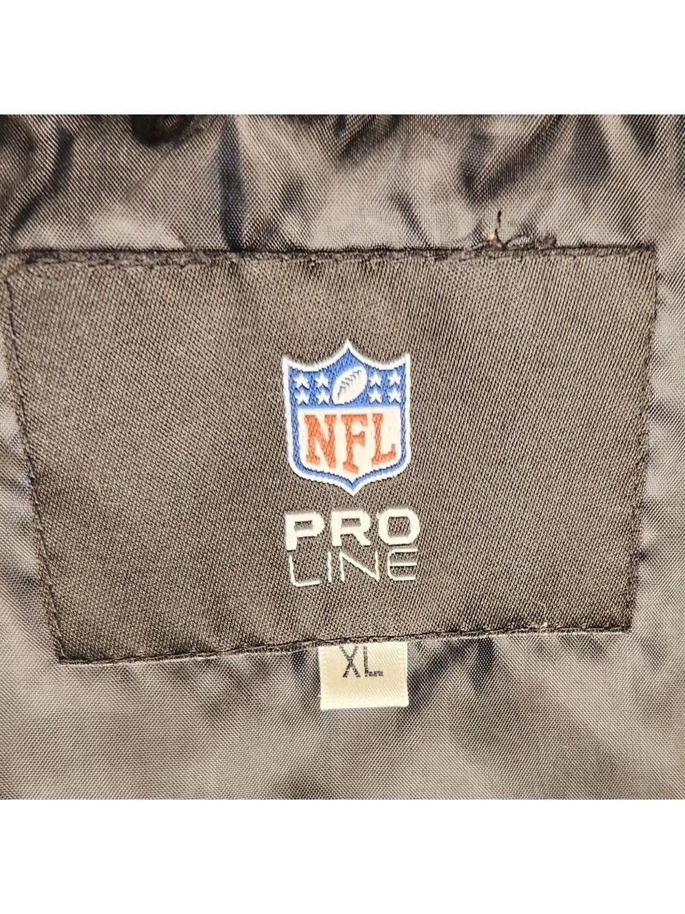 Vintage NFL Pro Line Pittsburgh Steelers Fleece Lined Hooded Full Zip Jacket XL - Picture 2 of 12